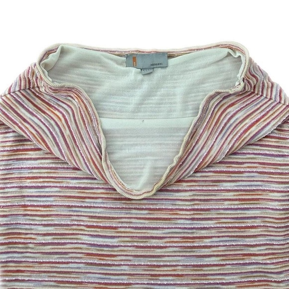 ⭐️MISSONI - VINTAGE PINK AND ORANGE STRIPED KNITTED MIDI SKIRT⭐️ - Picture 5 of 8